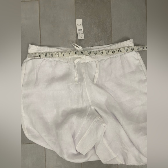 NWT J. Crew Wide Leg Seaside Linen Pant White Size Large - Picture 7 of 7